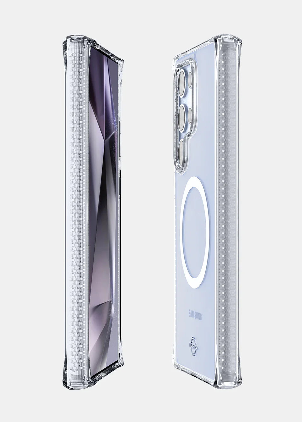 Samsung S25 Ultra MagSafe Cover Itskins Hybrid Clear Samsung S25 Ultra MagSafe Cover Itskins Hybrid Clear